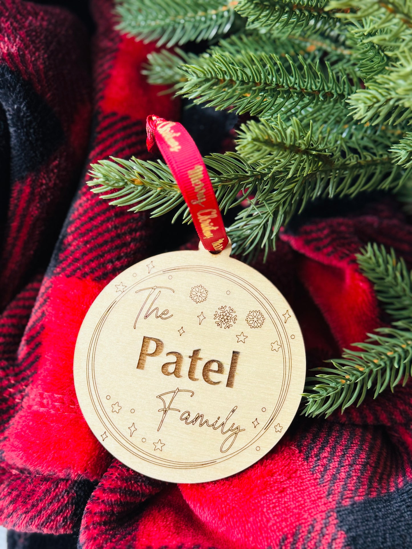 Wooden Name Ornament